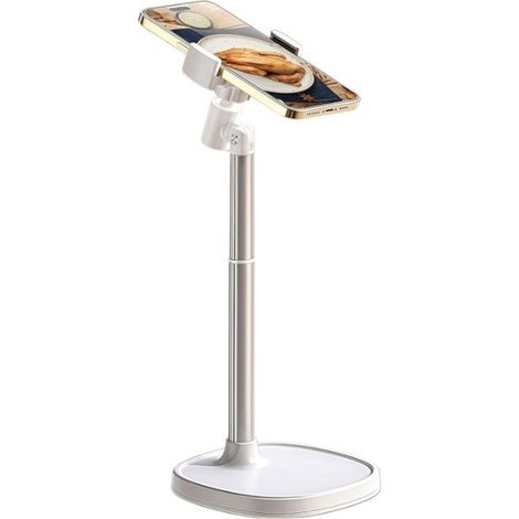 Support Telephone,Porte Téléphone Réglable à 360°,Phone Holder Idéal pour la Diffusion en Direct et Le Tournage de Vidéos,Support Téléphone Bureau pour iPhone/Android etc (1/5)