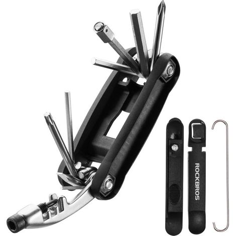 Mountainbike-Reparaturset, 12-in-1 Multifunktions-Fahrradreparaturset mit Werkzeugtasche (1/5)