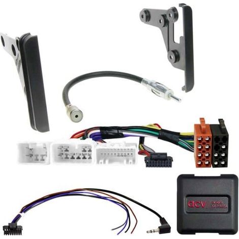 Kit 2-DIN compatible avec Toyota Calica(T23)/RAV4/(XA2)/MR2(W3) SWC/antenne