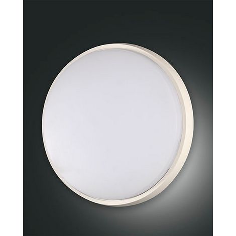 OLLY PLAFONIERA LED 30W 3000K 3220LM BIANCA D.30CM IN ALLUMINIO IP54 (1/2)