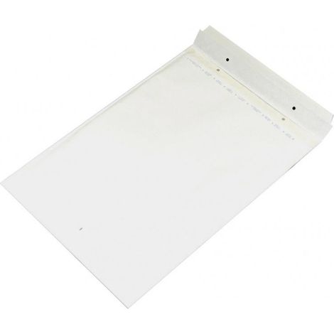 Selbstklebender Umschlag mit Luftpolsterfolie, weiß, 50 Stück.