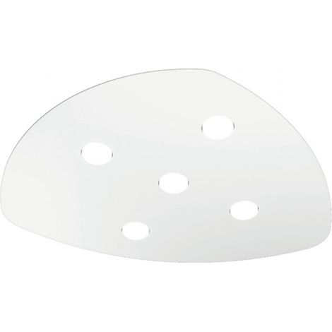 Plafoniera Moderna Shape Metallo Bianco 5 Luci Gx53 (1/5)