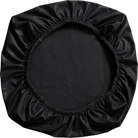 Noir Housse de siège de Chaise de Bureau étanche, Housses de Chaise en Cuir PU, Housses de Protection Extensibles et rotatives pour Chaise d'ordinateur, (1/5)
