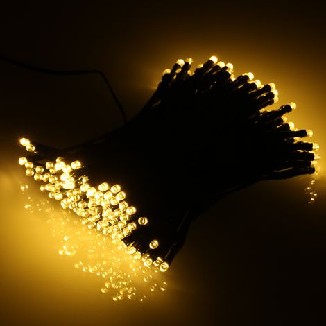 Tomshine Guirlande LED Solaire 100/200 LED 2 Modes d'Éclairage IP65 Imperméable Extérieur à Suspendre Lumières Féériques Pour Noël et Fête Salon Jardin Terrasse (1/3)