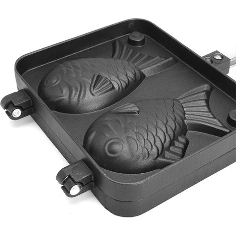 (2 moules) Moule à gaufres japonaises en forme de poisson, moule à crêpes taiyaki (1/2)