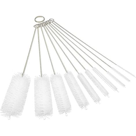 10 cepillos para limpiar pajitas, limpiadores de pajitas, cepillos para limpiar tubos y botellas.