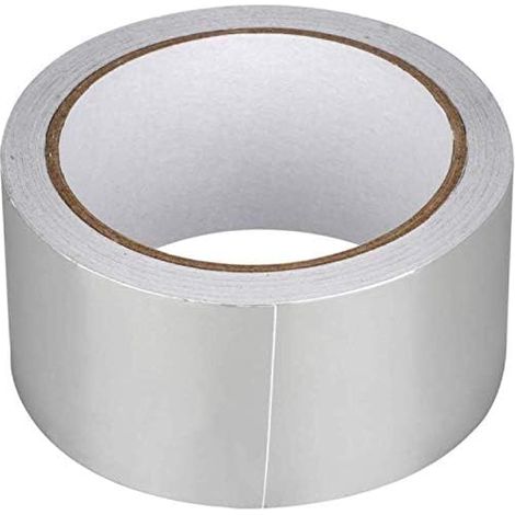 Ruban Adhésif Aluminium,Aluminium Bande d'étanchéité, scotch aluminium etanche, Pour cuisine, salle de bain, électricien, surface métallique, 20m30mm (1 rouleaux, argent) (1/4)