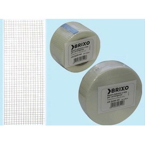 Nastro Adesivi Brixo a rete per cartongesso rotolo mm50x20mt 72 rt