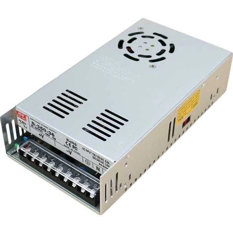 Fuente de alimentación, salida de 60 V, ventilador de refrigeración integrado, 100-240 V, 60 V, 400 W (1/5)
