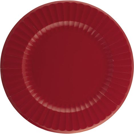 Givi Sottopiatti Natale Round Shape D 33 Cm Rosso Rubino 6 Pz