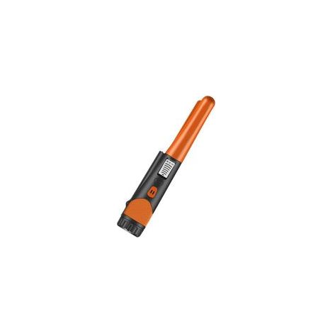 Hochempfindlicher, tragbarer Metalldetektor, Ein-Knopf-LED-Anzeige, Goldsuchspitze, 1 Stück (orange) - Crezuo