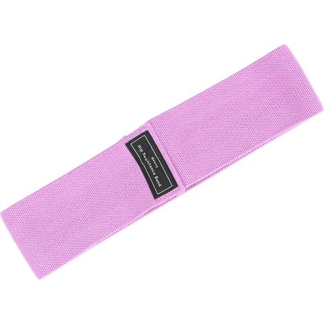 Bande de résistance antidérapante, bande élastique d'entraînement et d'étirement pour le fitness, ceinture de résistance (violette) (1/5)