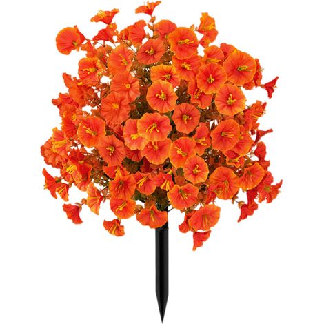 Bola de boj artificial: flores de seda artificiales resistentes a los rayos UV con estaca para el suelo – soportes de jardín artificiales morados para la decoración de porches, terrazas o ventanas, na (1/5)