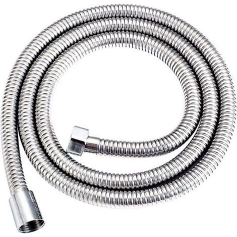 2 Pcs Flexible de Douche 150CM, Acier Inoxidable Anti-Torsion Anti-Explosion Anti-Fuite Anti-Corrosion Tuyau Douche, avec Connexion Universelle G 1/2", Interface en Laiton, pour Douchette à Mai