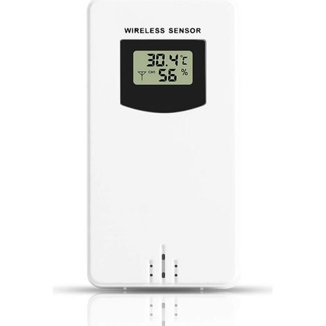 UlisemWireless Outdoor Sensor Wetterstation Kabelloser Außensensor für Funkwetterstation (1/3)