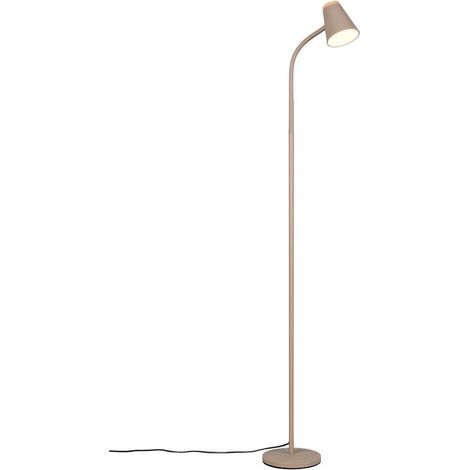 Lampadaire lampe de lecture lampadaire lampe de salon spot marron flexible LED H 145 cm (1/3)