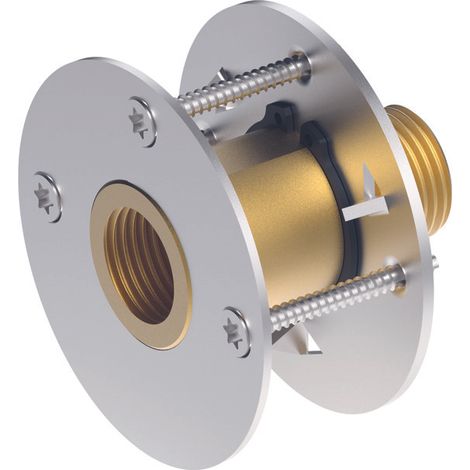 TECEflex Traversée murale, universelle, bronze au silicium, R1/2