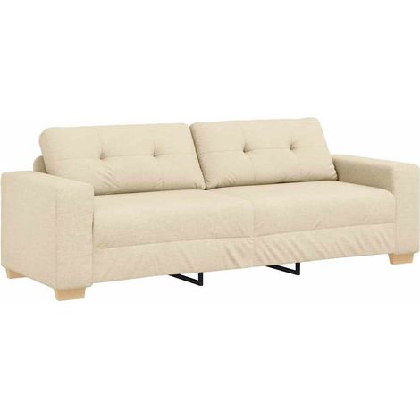 Sofa 3 places,Sofa pour Salon,Banquette avec coussin Crème tissu CFW804838 (1/5)
