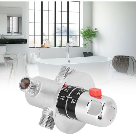 G1/2 Thermostatisches Mischventil für Solarwarmwasserbereiter, Mischregelventil, Thermostatsteuerung (1/5)