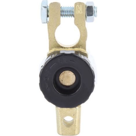 Interruptor de desconexión principal tipo botón para terminal de conexión automática de batería de automóvil (negro) -Crezuo