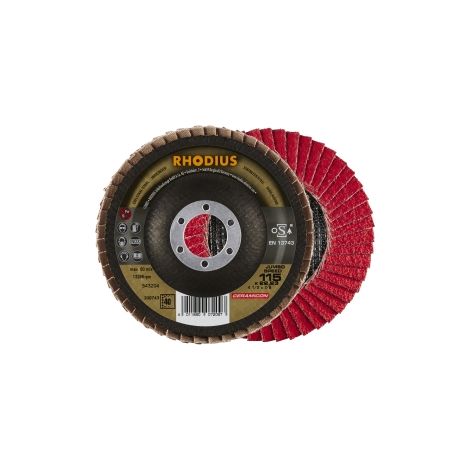 Lamellenschleifscheibe Ø 115 mm K40 10 Stück. (1/2)