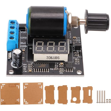 Générateur de signaux FG avec boîtier, module de génération de fréquence à affichage numérique LED, transmetteur analogique à vanne réglable, tension : DC 12 ou 24V (1/5)