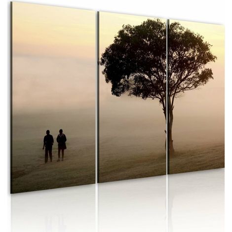 Tableau balade dans la brume - 120 x 80 cm (1/4)