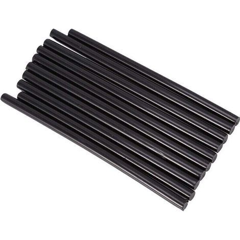 Heißklebesticks für 20-W-Heißklebepistolen, DIY-Bastelarbeiten, schnelle Reparaturen (schwarz), 10 Stück, 7 x 150 mm (1/2)