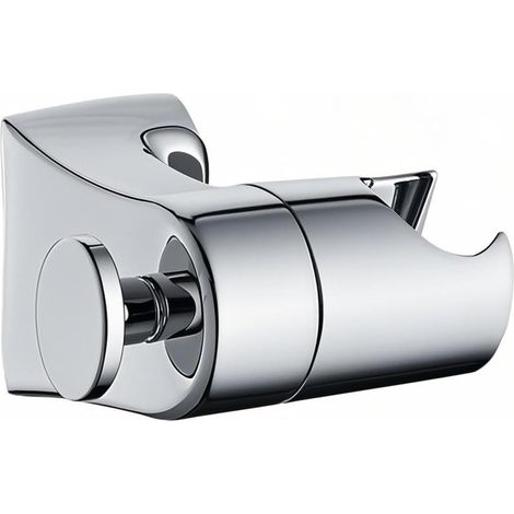 Support de Douche, Réglable Support de Pommeau de Douche Rotatif à 360° Porte Douchette Sans Perçage Chromé Porte Pommeau de Douchette Universel avec Crochet, pour Salle Bain Hôtel (Argent) (1/5)