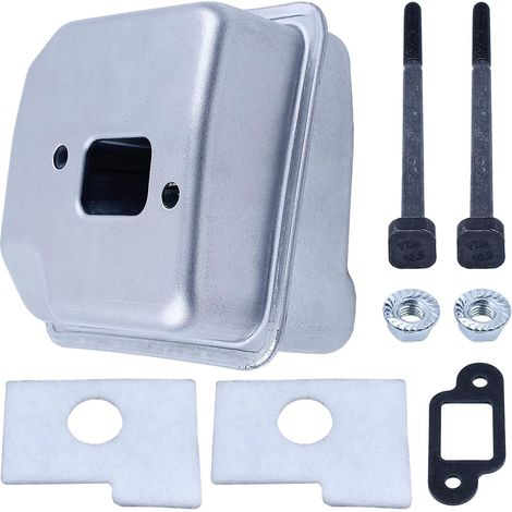 Silencieux d'échappement Adefol MS180 pour tronçonneuses Stihl 017 018 MS170 MS180 avec filtre à air, joint, kit de boulons et écrous Remplace 1130 140 0600, 1130 145 2900 (1/5)