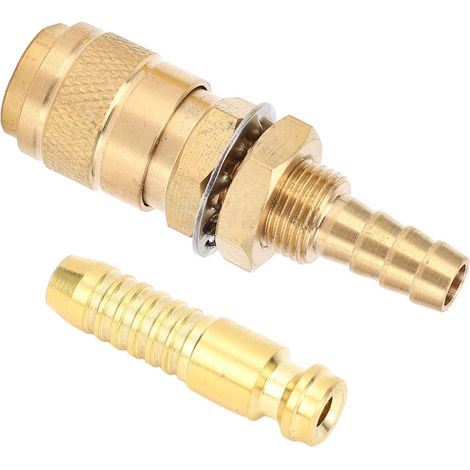 Adaptateur de gaz refroidi à l'eau, raccord rapide en laiton pour torche de soudage MIG/TIG PTA DB 8 mm/0,31 po (1/5)