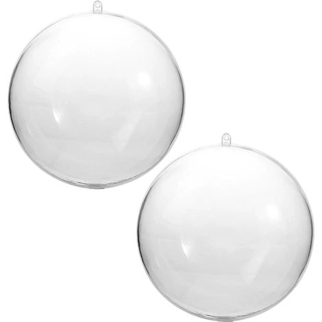 boules transparentes Ø16 cm à remplir/suspendre, décor Noël/Pâques/anniversaire (1/5)
