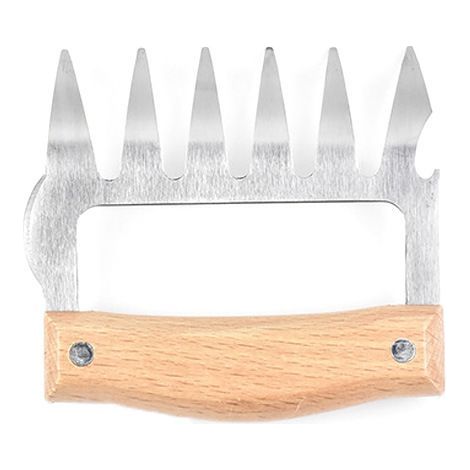 Picadora de carne, herramienta para barbacoa, picadora de carne con forma de pata de oso, pata de oso, pata de oso multifuncional. (1/4)