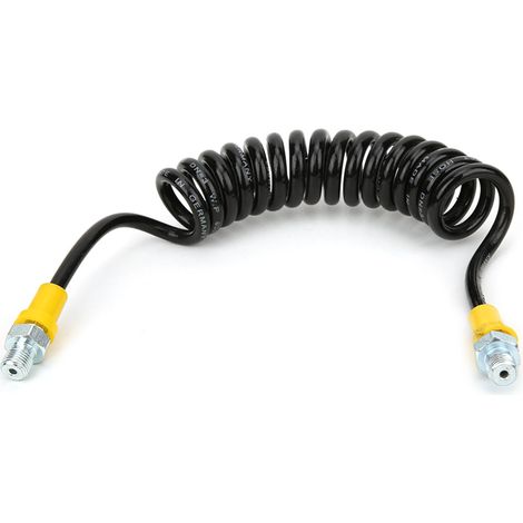 Tuyau spiralé flexible 1,5m, 63MPa, raccords haute pression, compatible pompe compresseur d'air 30MPa (1/4)