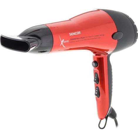 Sencor Haartrockner Turbo Rot 2000W Leistungsstark