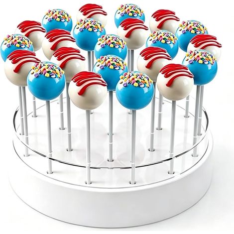 Présentoir à cake pops, support en acrylique à 22 trous, support transparent pour cake pops, idéal pour décorer et présenter des sucettes, parfait pour les anniversaires d'enfants, les mariages et aut (1/5)