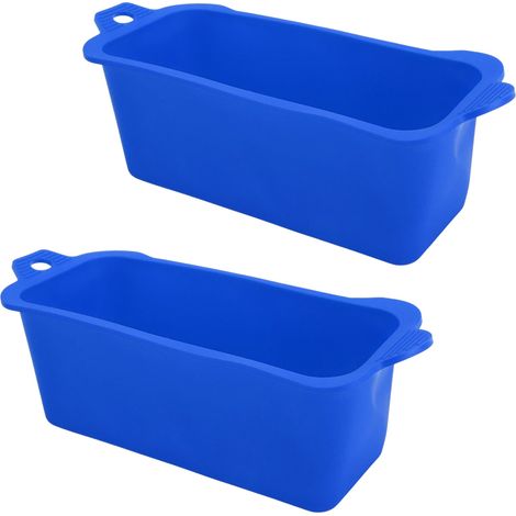 1 bac à graisse en silicone, réutilisable, 22,6 x 8,3 x 4,5 cm, rouge, adapté aux barbecues et cuisines (1/5)