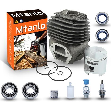 Kit cylindre piston 51mm 506386171 pour K750 K760 pour Husqvarna pour scie à béton Partner, kit cylindre piston, soupape de décompression, filtre à carburant, bougie, roulement à aiguilles, roulement (1/5)