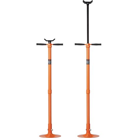 Support de levage palan 3/4 tonne, hauteur réglable 134-193 cm, vis autobloquante, cric rotatif sur roulement, idéal véhicule. (1/5)