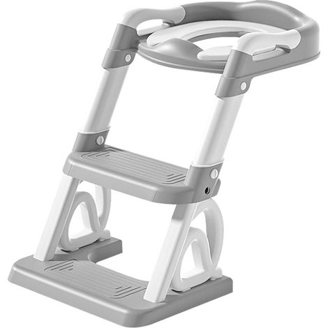Réducteur de Toilette pour Enfant avec Escabeau Pliable et Portable, 37x28x49cm (1/5)