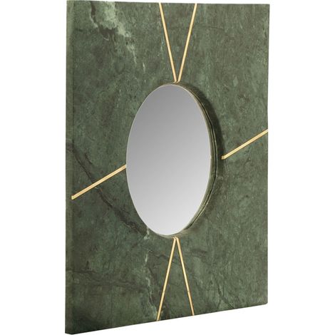 Specchio da parete Dexter in marmo verde