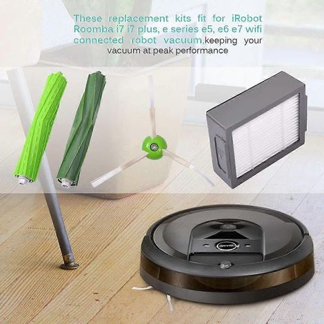 Kit de repuesto para aspiradora iRobot Roomba E5 E6 E7 I7 I7+I6 I8 I3 I4 Plus 3150 Serie E&I (Par())