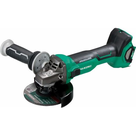 Hikoki – Meuleuse d'angle sans fil 18V Ø125mm 750W – Moteur sans balais – Démarrage progressif – Pour béton armé et métal