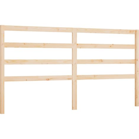 Testiera per dormire accessorio per camera da letto 206 x 4 x 100 cm in legno di pino massiccio TDL0206087