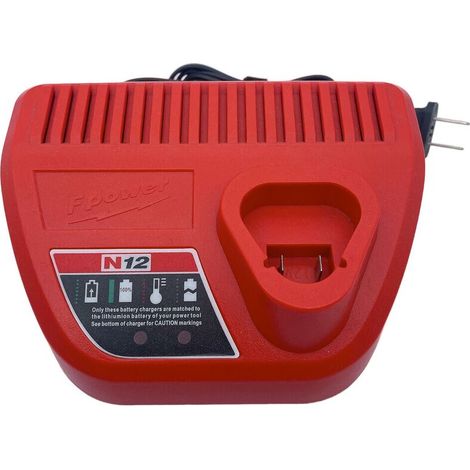 YIDOMDE Chargeur de Batterie au Lithium 10,8 V 3A pour Milwaukee Tools N12 M12 (1/5)