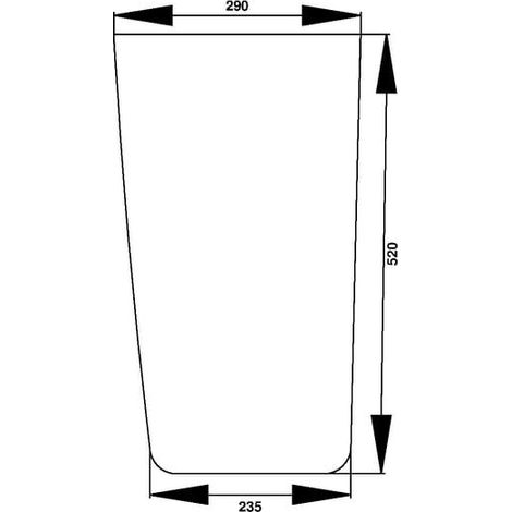 Ventanilla delantera inf. UNIVERSAL D7011R (1/2)