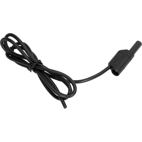 Bananenstecker-Messleitungen-Set, sicherer Typ, Stecker auf Stecker, elektrisches Multimeter-Set J.70016, 4 mm, Schwarz (1/5)