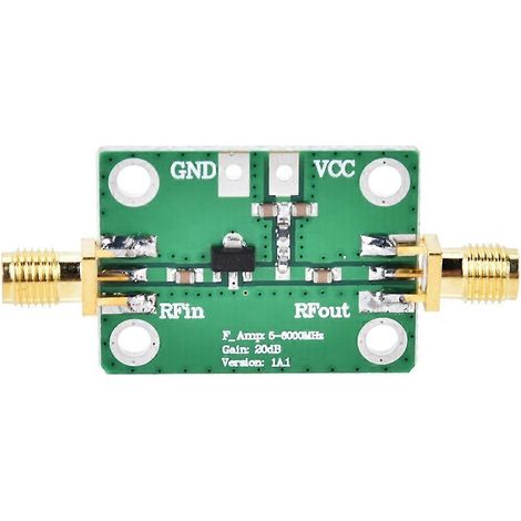 Module amplificateur RF à large bande, faible bruit, 50–4000 MHz, 5 V CC, gain de 21,8 dB (1/4)