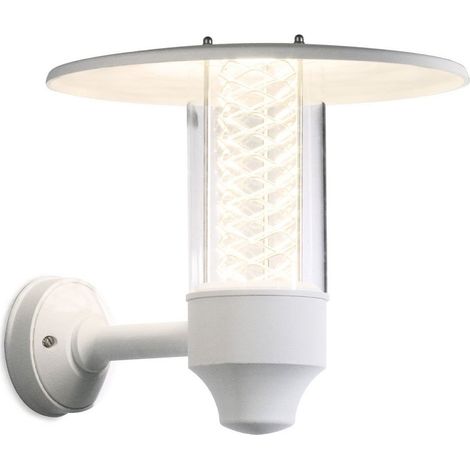 Konstsmide Nova Applique murale d'extérieur classique lanterne blanc mat, IP44 (1/3)