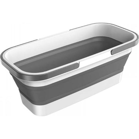 Panier utilitaire rectangulaire en plastique/seau à vadrouille (seau pliable) (1/5)
